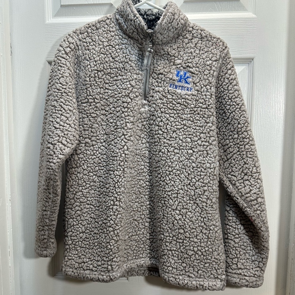 Top of the World Sherpa Half-Zip Pullover - Gray University of Kentucky